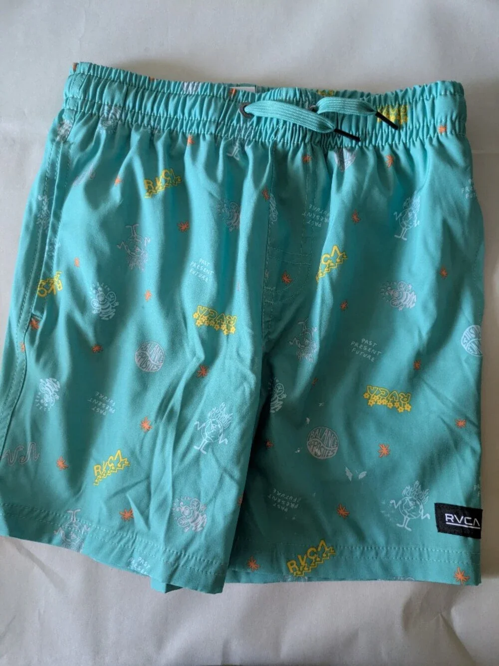 RVCA Teal Holiday Swim Trunks - Teal